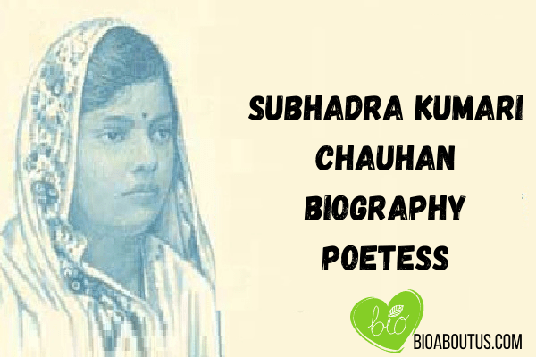 Subhadra Kumari Chauhan Biography Poetess-min