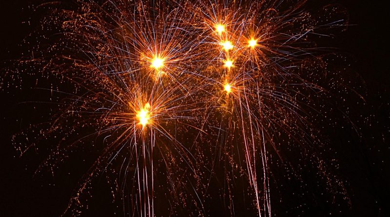 Fireworks, new year's eve, firecrackers — Should You Store Items Like Wedding Dresses in a Self-Storage Locker?